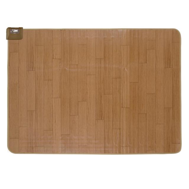 ライフジョイ ホットカーペット 日本製 1.5畳 フローリング調 電気カーペット 128cm×176cm 防水 ベージュ JPJ151WC