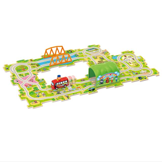 ジョイパレット(JOYPALETTE) アンパンマン パネルをつなげてレッツゴー! くねくねパズルDX 14x38x26cm プラスチックの通販は 7,079円