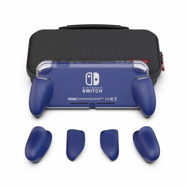 Skull ＆ Co.Nintendo SWITCH Lite用GripCase Liteカバーセット:グリップカバー+キャリングケース 大容量 防水耐衝撃 携帯便利 人間工学