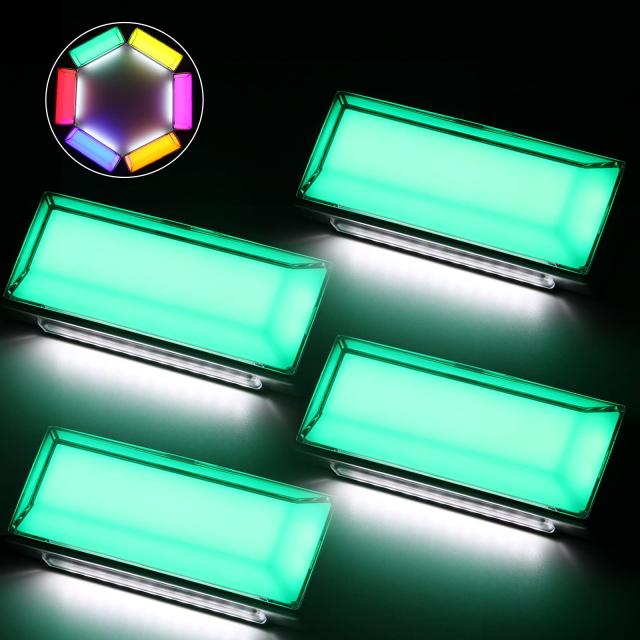 LED サイドマーカー 路肩灯機能付き OPPLIGHT 防水 IP67 DC10V-50V 12V/24Vトラック専用 グリーン(マーカー) ホワイト(路肩灯) 全面発光