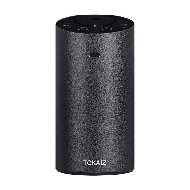 TOKAIZ アロマディフューザー 水なし 充電式 静音 コードレス 小型 車 噴霧式 TAD-001 (＃3ーAブラック)