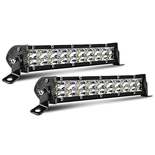 ブレイブ・ウェイ LEDライトバー 車用 7インチ LED作業灯 120°広角 LED作業灯12V/24V 60W（30W*2） 6500K 16000LM(8000LM*2) LEDワークの通販は