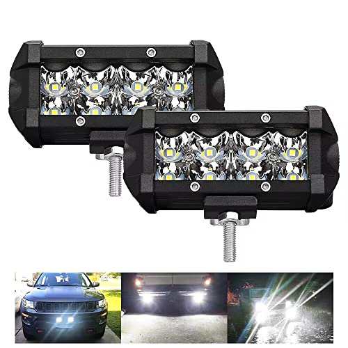 通販大阪送料無料.. 23インチ LED ワークライト 作業灯 324W ホワイト SUV ATV ボート JEEP 車幅灯 建設機械 照明 12V/24V 23C-324W 2個 新品 フォグライト（24V専用）