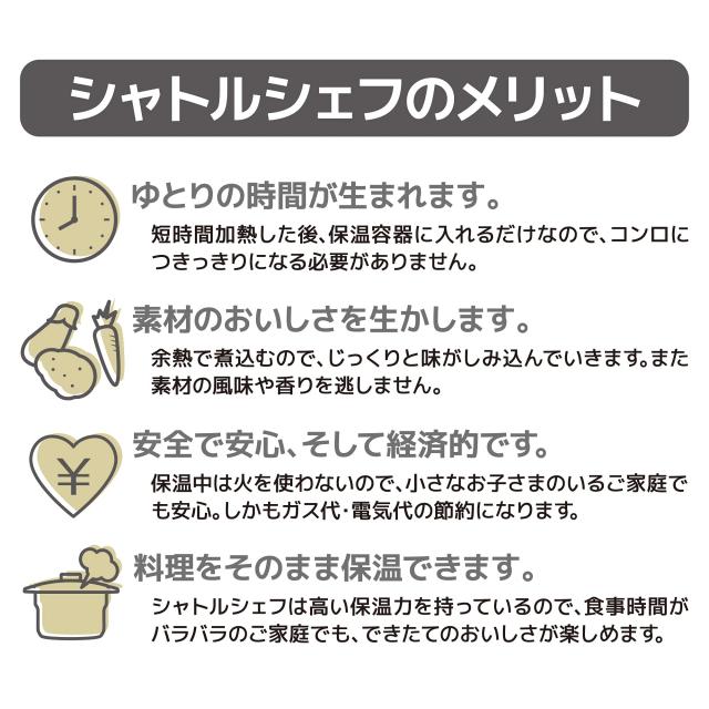 サーモス 真空保温調理器 シャトルシェフ 2.8L (3-5人用) クールグレー 調理鍋ふっ素コーティング加工 KBJ-3001 CGY_4