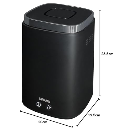 山善 加湿器 加熱式 スチーム式 上から給水 (最大加湿 500ml) (タンク容量 2.4L) (木造~8.5畳 / プレハブ洋室~14畳) 卓上 小型 寝室 ブ