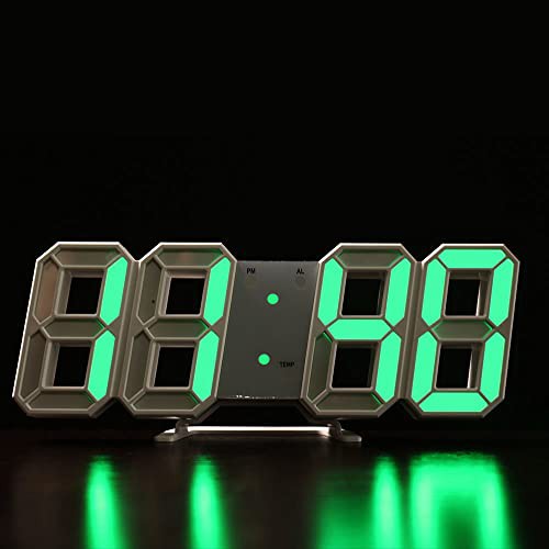 LEDデジタル時計 目覚まし時計 3D led wall clock 置き時計 壁掛け時計