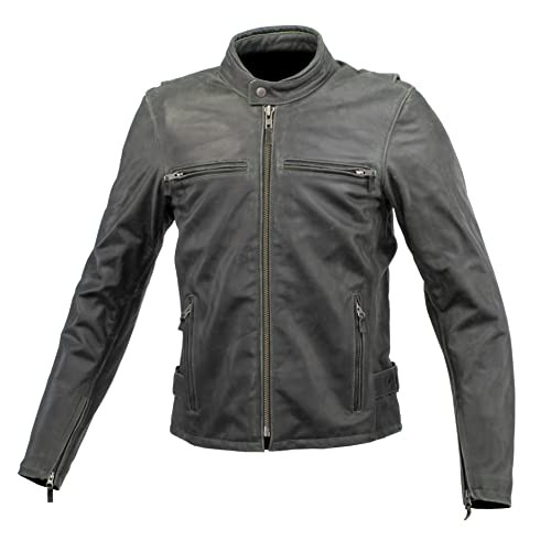 コミネ(KOMINE) バイク用 LJ-534 シングルライダースレザージャケット Dark Green Lの通販は