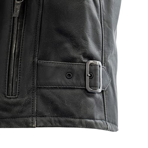 コミネ(KOMINE) バイク用 LJ-534 シングルライダースレザージャケット Dark Green L_4