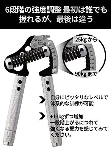 GD) IRON GRIP EXT 90 ハンドグリップ (25~90kg) 握力トレーニング