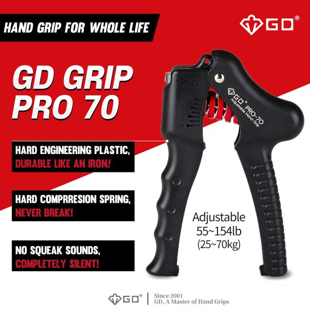 GD Grip Pro 70 ハンドグリップ (25~70kg) 握力トレーニング 負荷調整