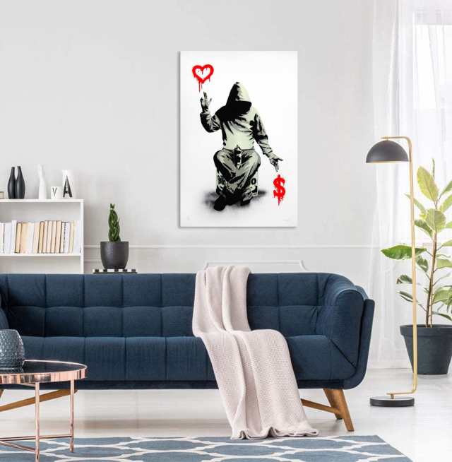 Banksy バンクシー 愛とお金 ポスター アートパネル 絵画 写真 Banksy バンクシー 愛とお金 ポスター アートパネル 絵画 写真