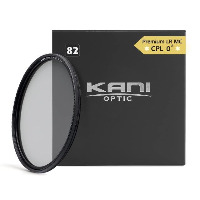 KANI 82mm PLフィルター ZeroSharpシリーズ Premium LR MC CPL 0# Natural偏光フィルター 色再現性向上 色濁り低減 低反射 撥水 撥油