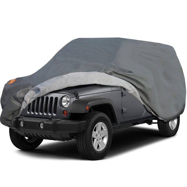 自動車ボディーカバー SUV 4層構造 裏起毛タイプ 自動車カバー 車体カバー 黄砂 対策 防水防塵防輻射紫外線 カーカバー SUV 対応 汎用 サ