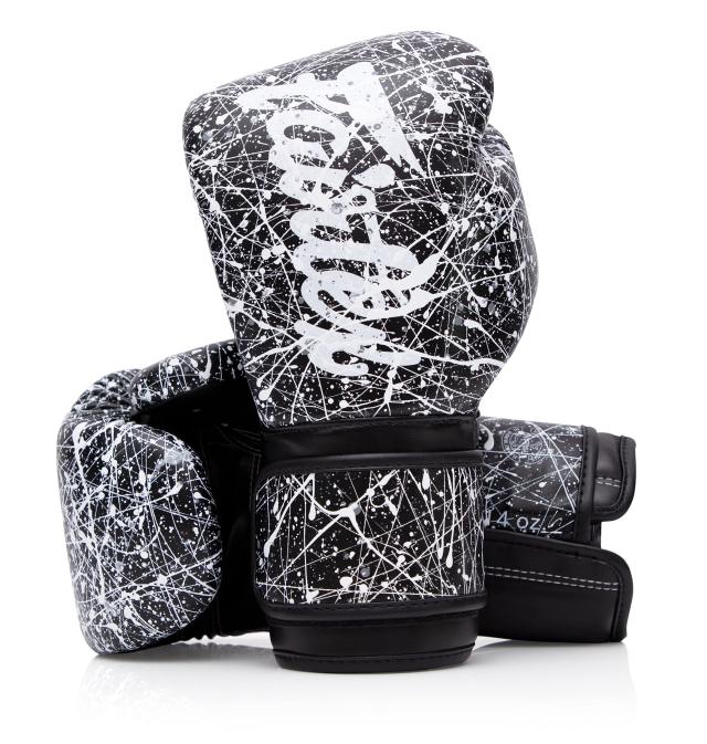 Fairtex マイクロファイバー ボクシンググローブ ムエタイ ボクシング - (ブラック/ホワイト 8オンス)の通販は 13,167円
