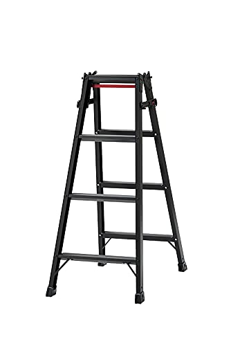 長谷川工業(Hasegawa) BLACK LABEL はしご兼用脚立(ワンタッチバー付) RHB-12 (1.10m) (10002)の通販は