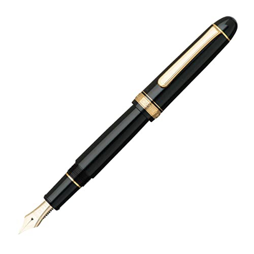 ◆商品名：プラチナ万年筆 万年筆 #3776 センチュリー ブラックインブラック 細字 PNB-15000#1-2 本体サイズ:139.5x15.4mm/細/20.5g説明いつでもさらりと書き出せるス