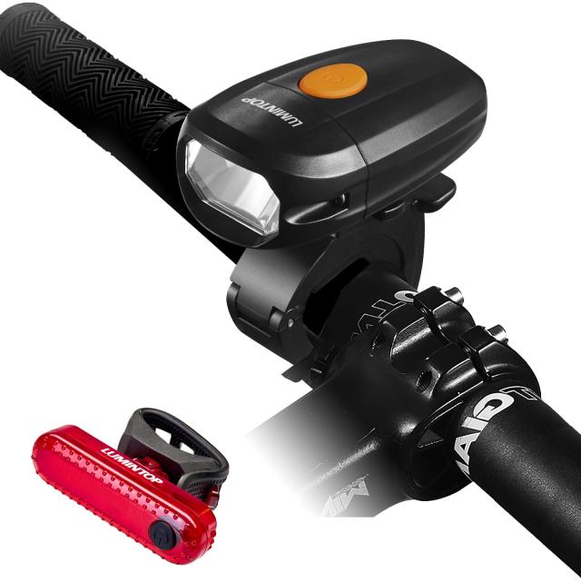 LUMINTOP 自転車ヘッドライト・テールライトコンビネーション IP68完全防水 USB充電式 1600mAh 165°広範囲照射 自転車用ライト 高輝度 の通販は 5,283円