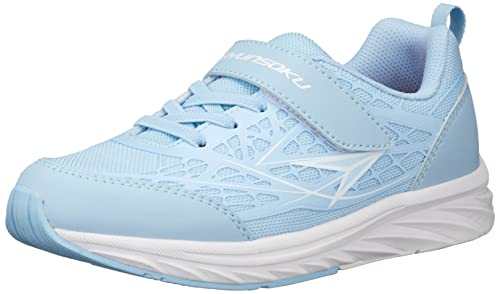 シュンソク スニーカー 運動靴 防水 幅広 19~25cm 3E キッズ 男の子 女の子 SJJ 8920 サックス 20.5 cmの通販は