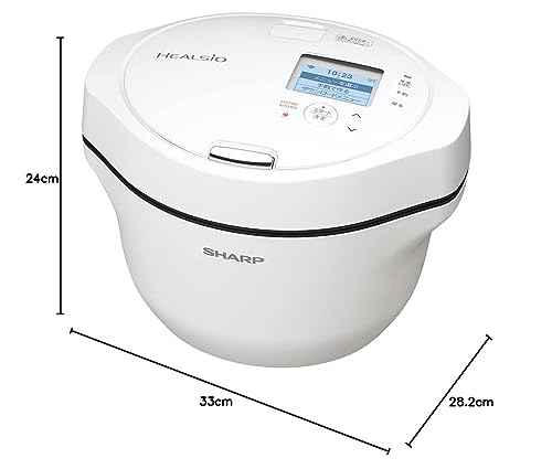 シャープ ヘルシオ ホットクック 電気調理鍋 無水鍋 1.6L 2~4人用 スマホ連携 ホワイト KN-HW16G-W