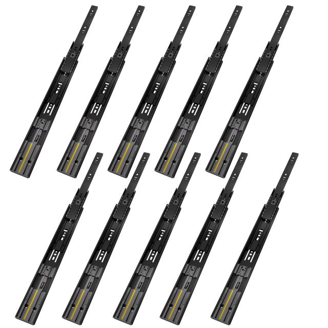 VADANIA ソフトクローズ ボールベアス 3段引 400mm スライドレール diy 拡張ボール伸縮式 VK1245 引き出しスライドレール 左右5セットの通販は 7,477円