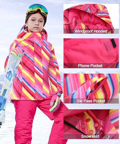 Hiheart スキーウェア キッズ スノーボードウェア スノーウェア 上下