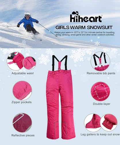 Hiheart スキーウェア キッズ スノーボードウェア スノーウェア 上下