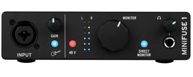 Arturia アートリア 音楽制作ソフト付属 ポータブル・オーディオインターフェイス MiniFuse 1 ブラック