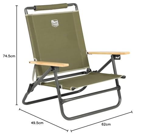 TIMBER RIDGE アウトドアチェア あぐらチェア 折り畳み 3段