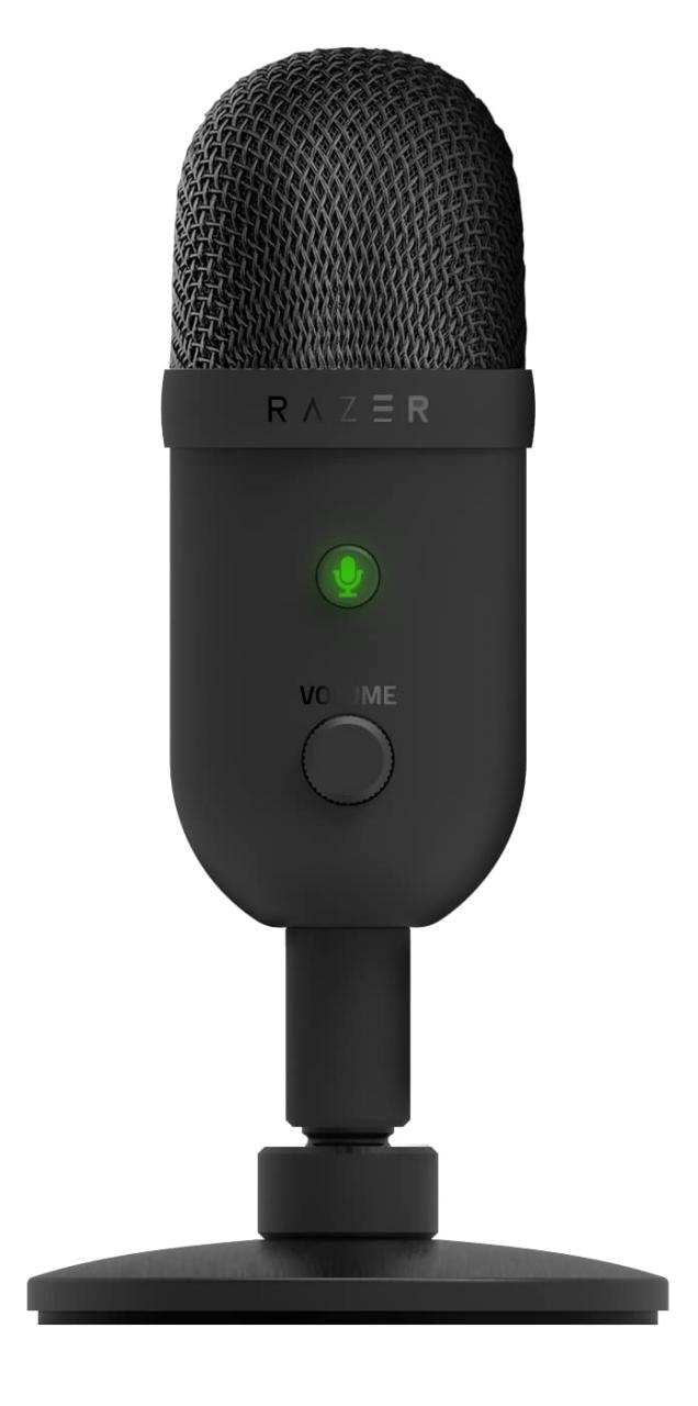 Razer Seiren V2 X USB 25粍 コンデンサーマイクロホン スーパーカーディオイド集音行動様式 アナログゲインリミッター マイクロホンモニタリング ゲ