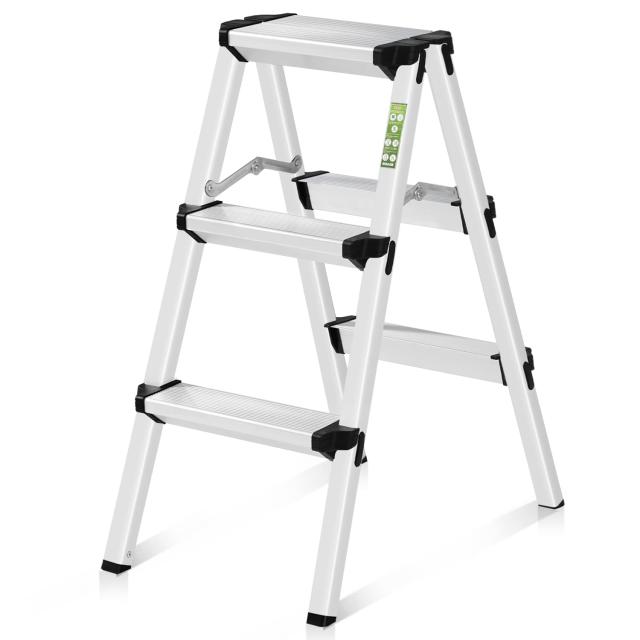 [送料無料]RIKADE 脚立3段 梯子 アルミ 脚立 折りたたみ ミニ 軽量 きゃたつ 踏み台 軽の通販は 7,220円