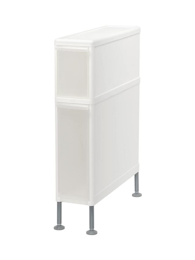 ライクイット (like-it) ランドリ ー 洗濯 機ヨコ 収納 段差をまたげる すき間スト ッカー ボトル2段 140 約幅14×奥46.5×高66.5~68.5cm ホの通販は 5,490円