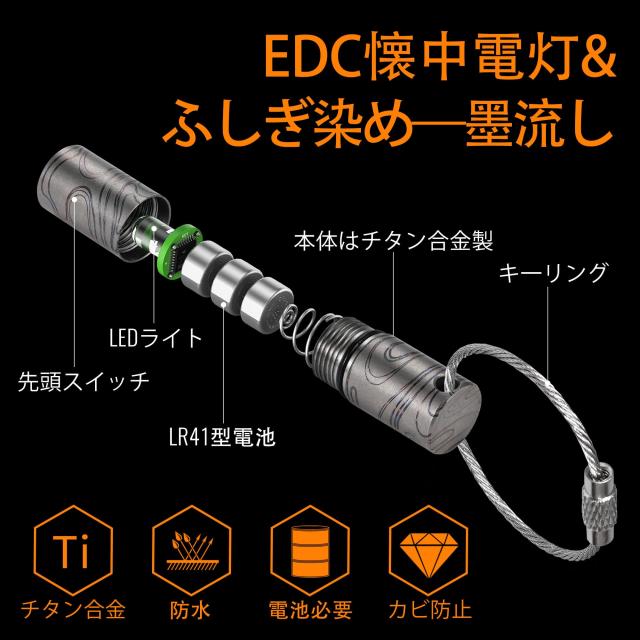 KeyUnity KF00 ミニ懐中電灯 キーホルダーライト EDC懐中電灯 超小型