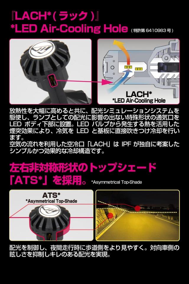 co.jp 限定】 M's Basic by IPF ヘッドライト フォグランプ LED 車用