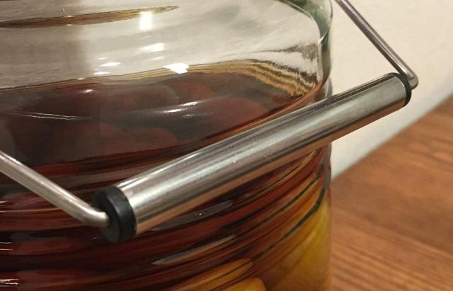 アデリア(ADERIA) 【 MCコンテナー 1L 6個セット 日本製 化粧箱入 829 】 梅酒瓶 保存容器 梅瓶 保存瓶 米びつ ステンレスキャップ ガラ_5