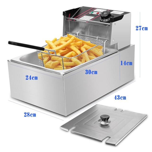 Ozonlife 卓上フライヤー 業務用 家庭用 フライヤー 6L大容量