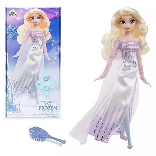 ディズニー (Disney) エルサ クラシックドール 2021 アクセサリーのヘアブラシ付き [並行輸入品] アナと雪の女王 アナ雪 Elsa Classic Do