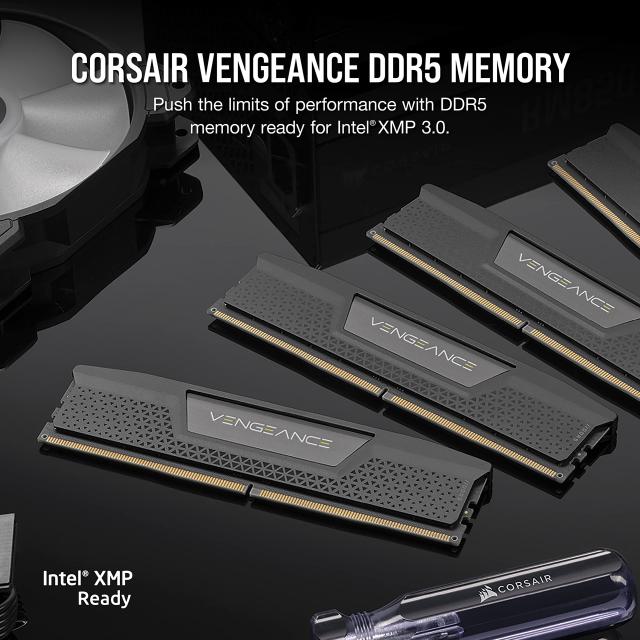 CORSAIR DDR5-5200MHz デスクPC用メモリ VENGEANCE DDR5シリーズ (PC5-41600) 32GB 16GB×2枚 CMK32GX5M2B5200C40
