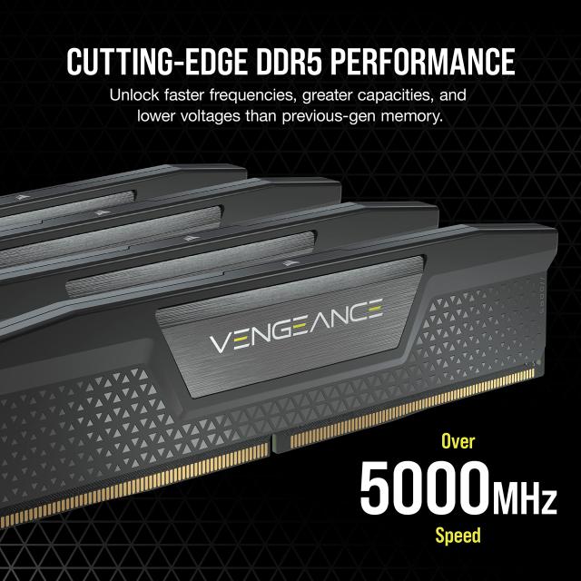 CORSAIR DDR5-5200MHz デスクPC用メモリ VENGEANCE DDR5シリーズ (PC5-41600) 32GB 16GB×2枚 CMK32GX5M2B5200C40