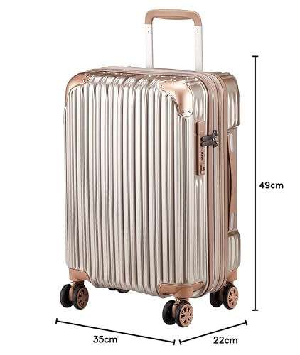 シフレ ハードジッパースーツケース Trident トライデント TRI2035K 40L 49 cm 3.3kg ゴールド