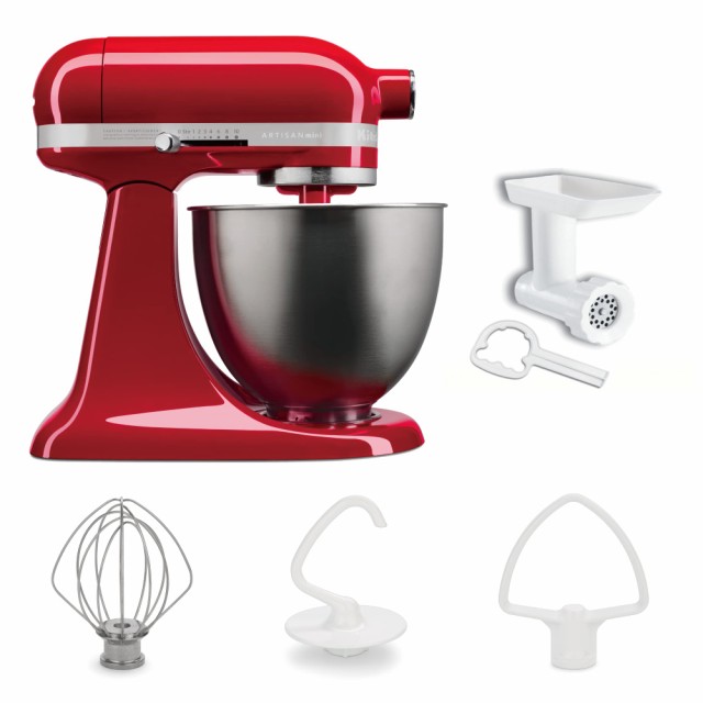 キッチンエイド(Kitchen Aid) KitchenAid 3.5QTスタンドミキサー+フードグラインダー特別セット パッションレッド