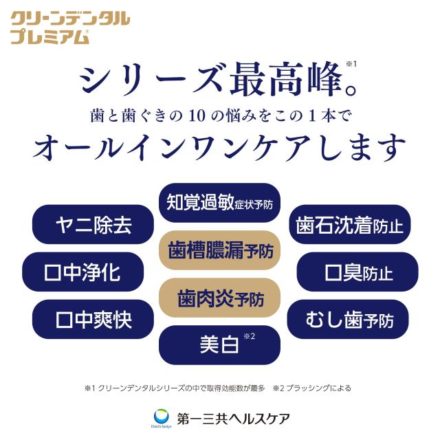 クリーンデンタルプレミアム 医薬部外品 100g ペースト 歯磨き粉 歯周 