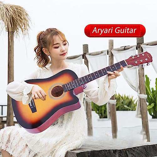 Aryari アコースティックギター 初心者セット 38インチ ギター アコギ