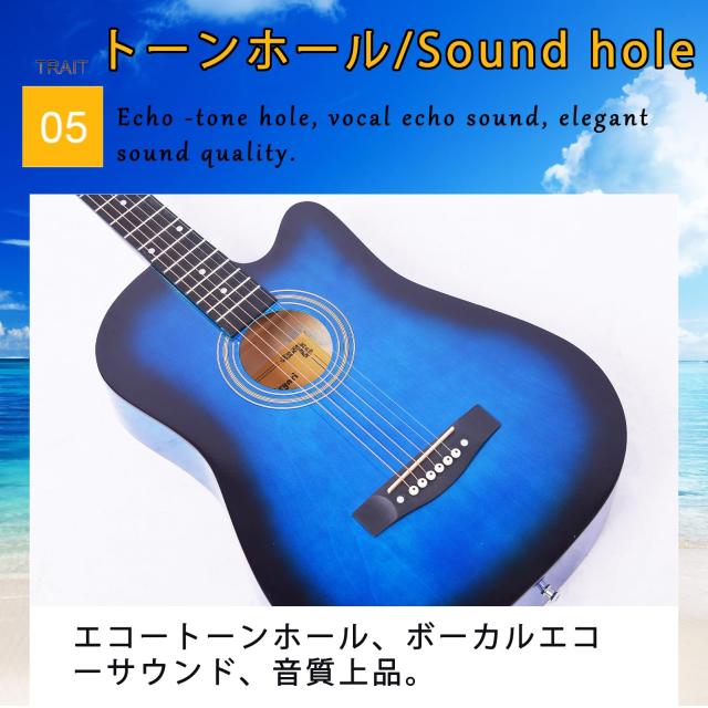 Aryari アコースティックギター 初心者セット 38インチ ギター Aryari アコースティックギター 初心者セット 38インチ ギター