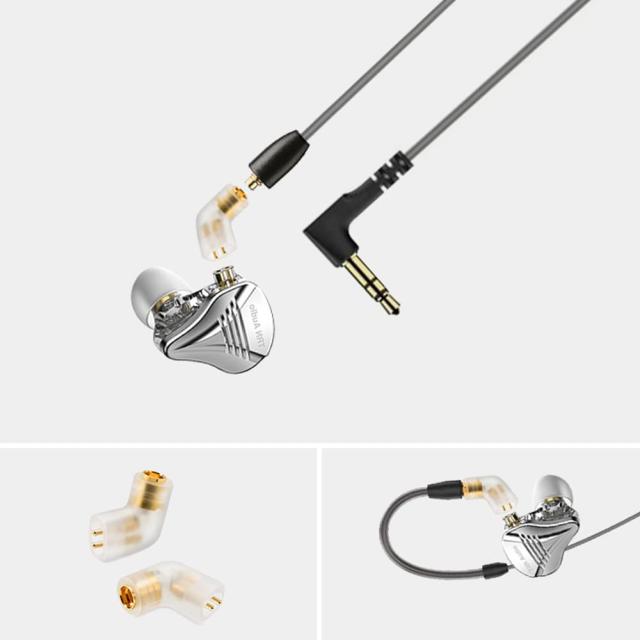 2PINオス　ー　MMCXメス　変換コネクタ（クリア） mmcx 2pinの通販