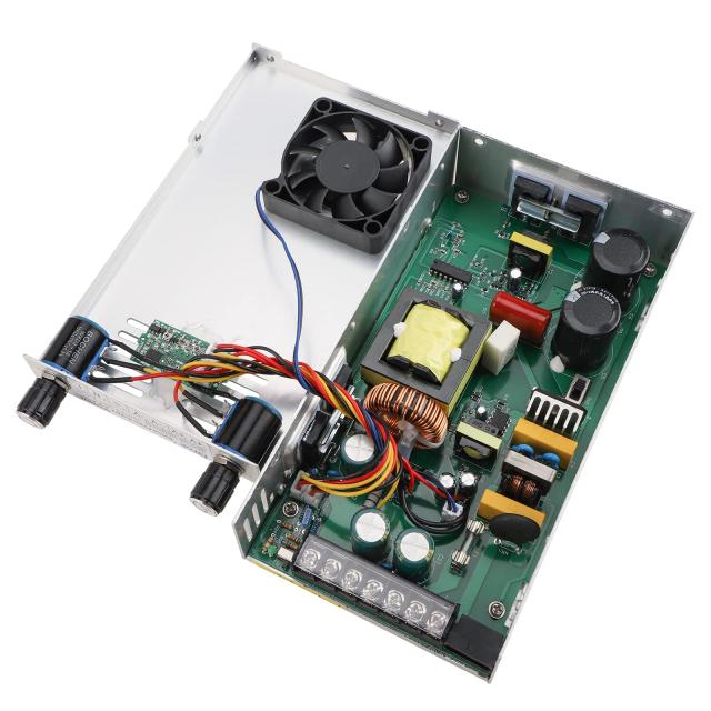 DROK スイッチング電源 AC 110/220VDC 0-24V 0-20A 480W 電圧調整可能 安定化電源 直流電源変換器 過負荷電圧遮断 放熱ファン付き コン_2