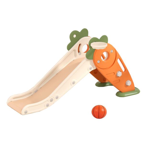 滑り台 折りたたみ 滑り台 子供用 室内 安全設計 1歳から使えるす 耐荷重75KG バスケットボールフレーム付き 滑り台 すべりだい 組み立ての通販は