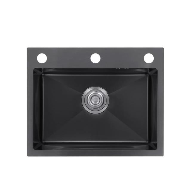 JOMOWN キッチンシンク 流し台 ステンレス製 500*400mm シンクセット 台所 家庭用 大容量 手作り 水切りカゴ付き（蛇口なし）の通販は