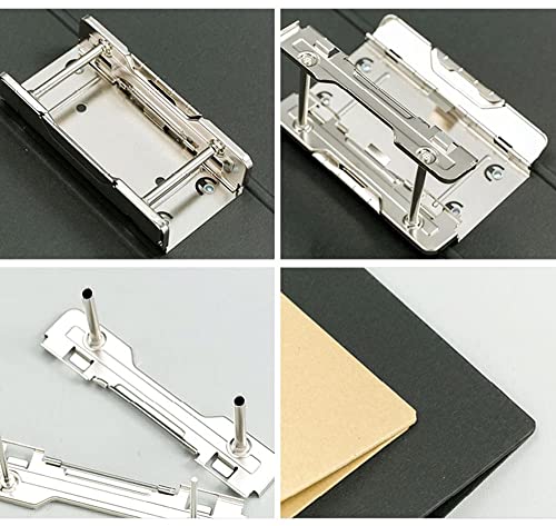 Kinstar 両開きパイプ式ファイル 両開き 青5冊パック A4縦2穴 保存