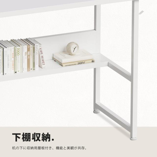 YeTom 机 pcデスク computer desk ラック付きデスク パソコンデスク