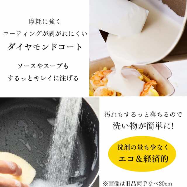 アイリスオーヤマ 鍋 28cm ガス火/IH対応 蓋付き ダイヤモンドコート 長持ち こびりつきにくい お手入れ簡単 DIS-P28 ブラックの通販は